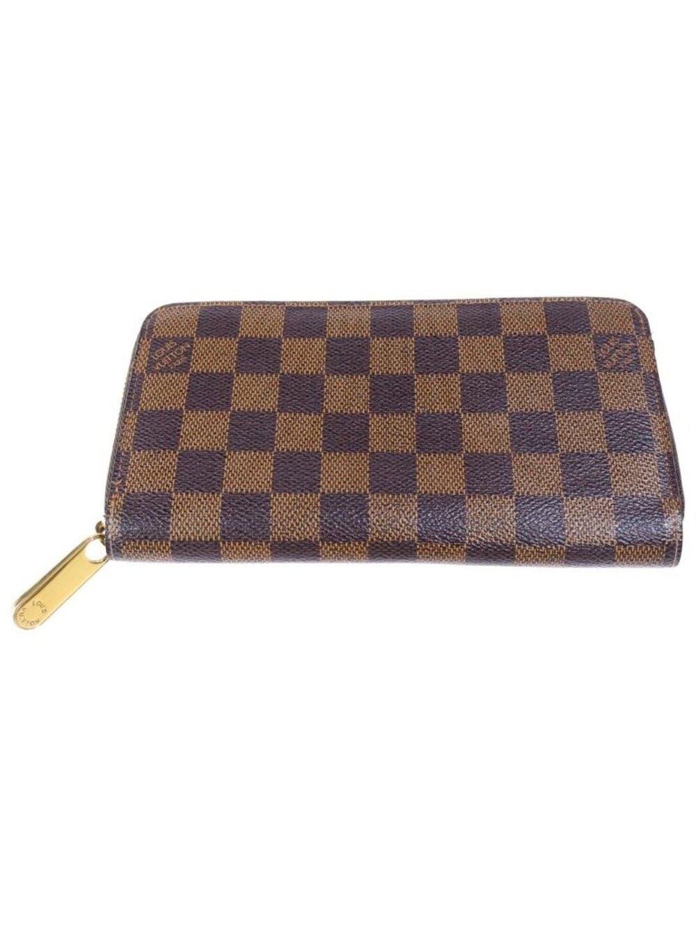 Louis Vuitton Damier Zippy Wallet Brown